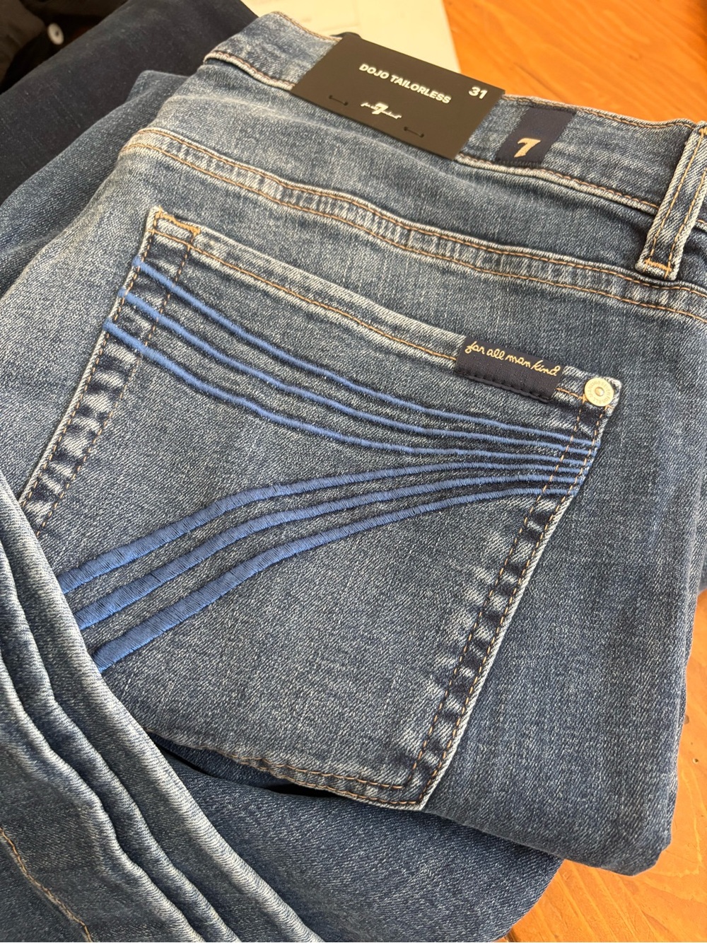 7 For All Mankind Dojo Jeans in Marsh Size 31 NWT